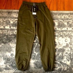 Army green jogger pants